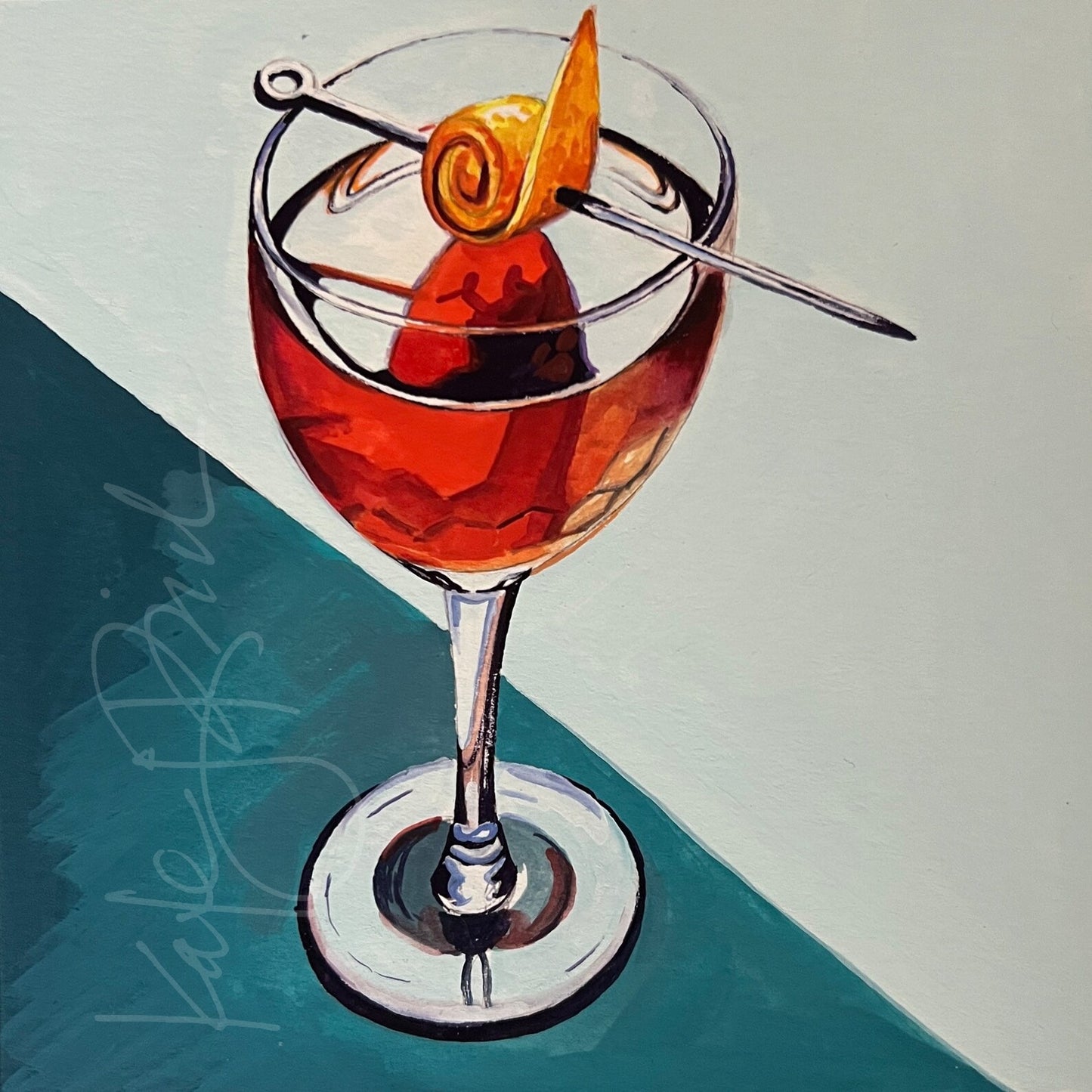 Cocktail Original Painting