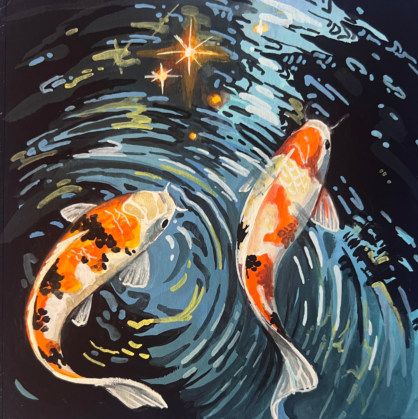 Swimming Koi