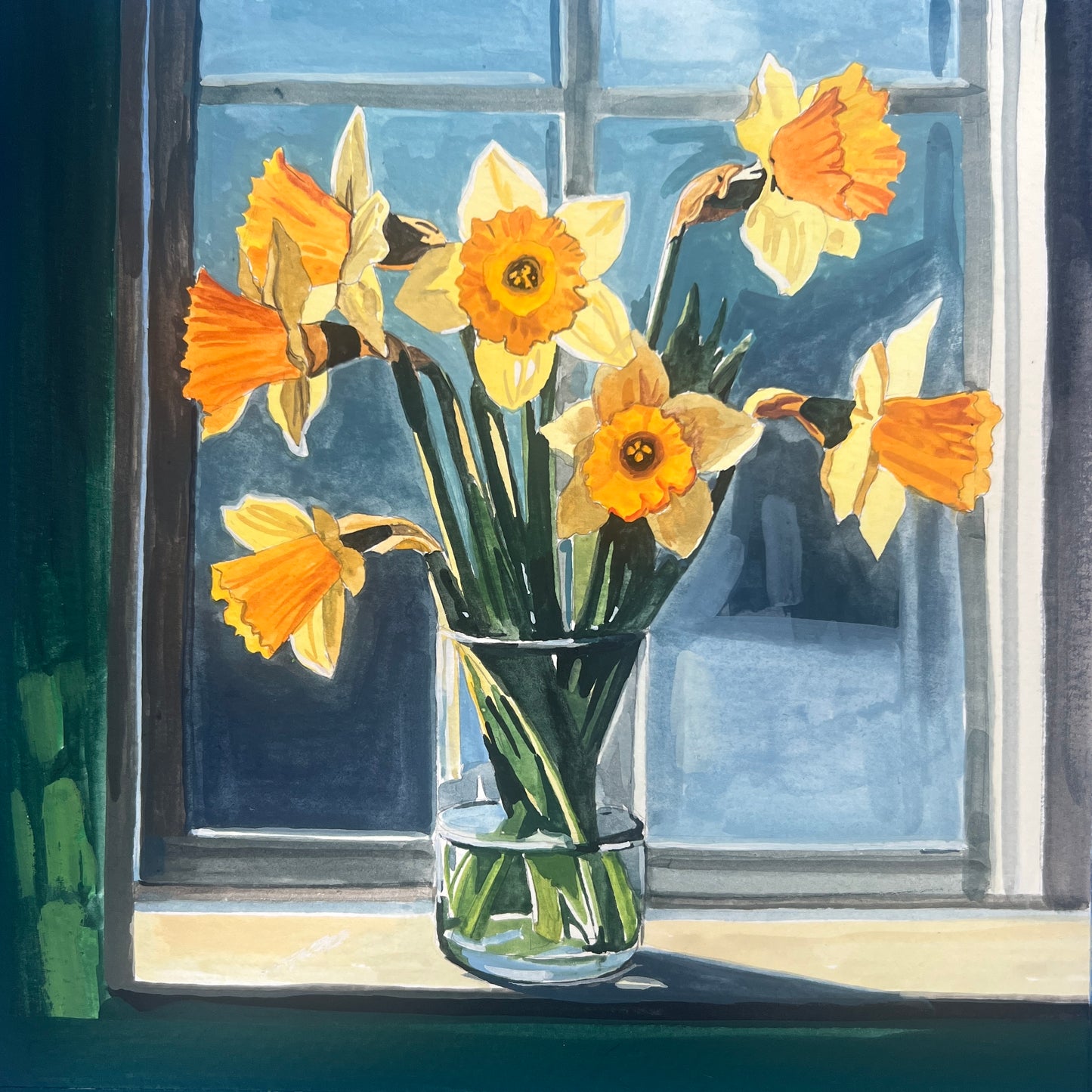 Daffodil Windowsill 9x9