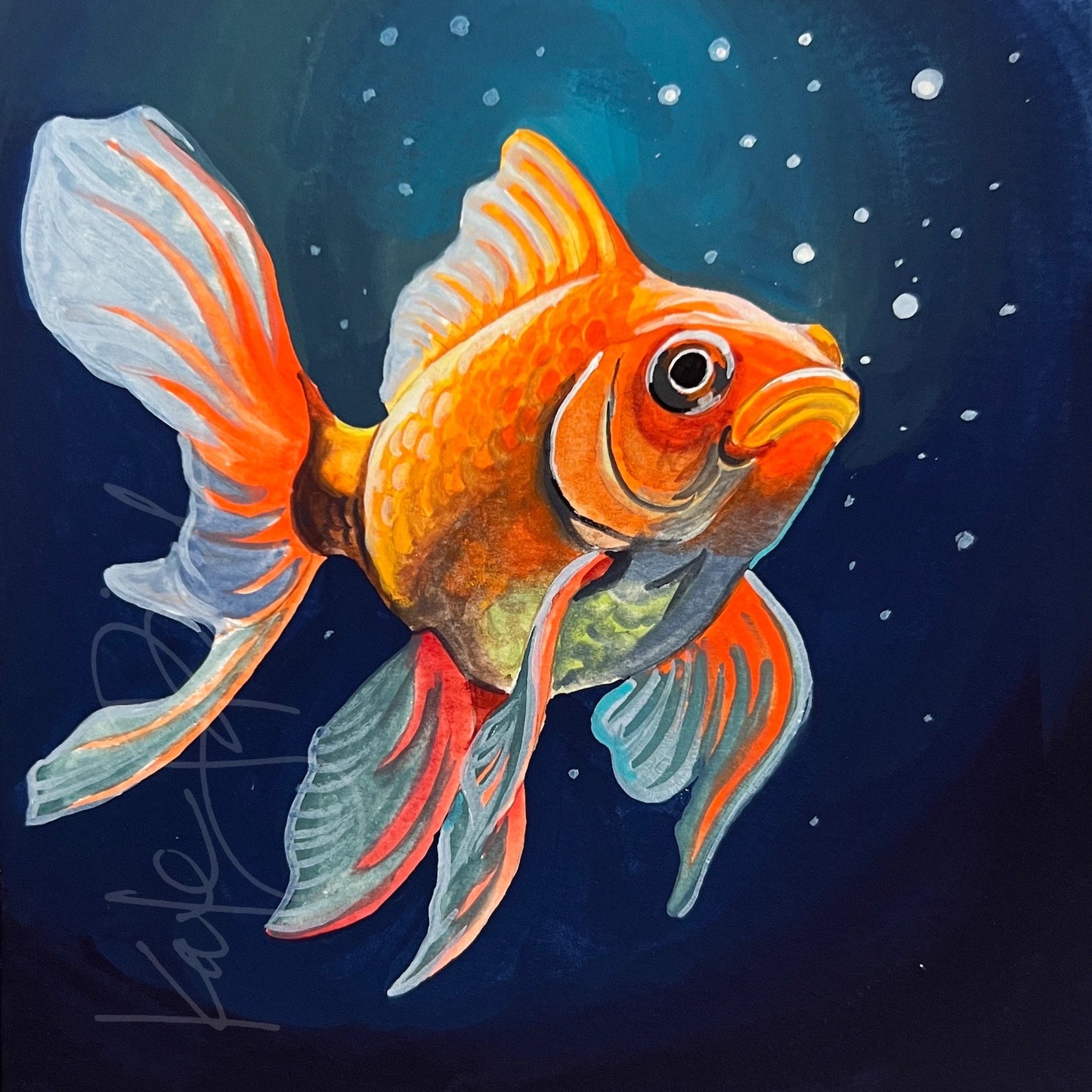 Goldfish Original Painting