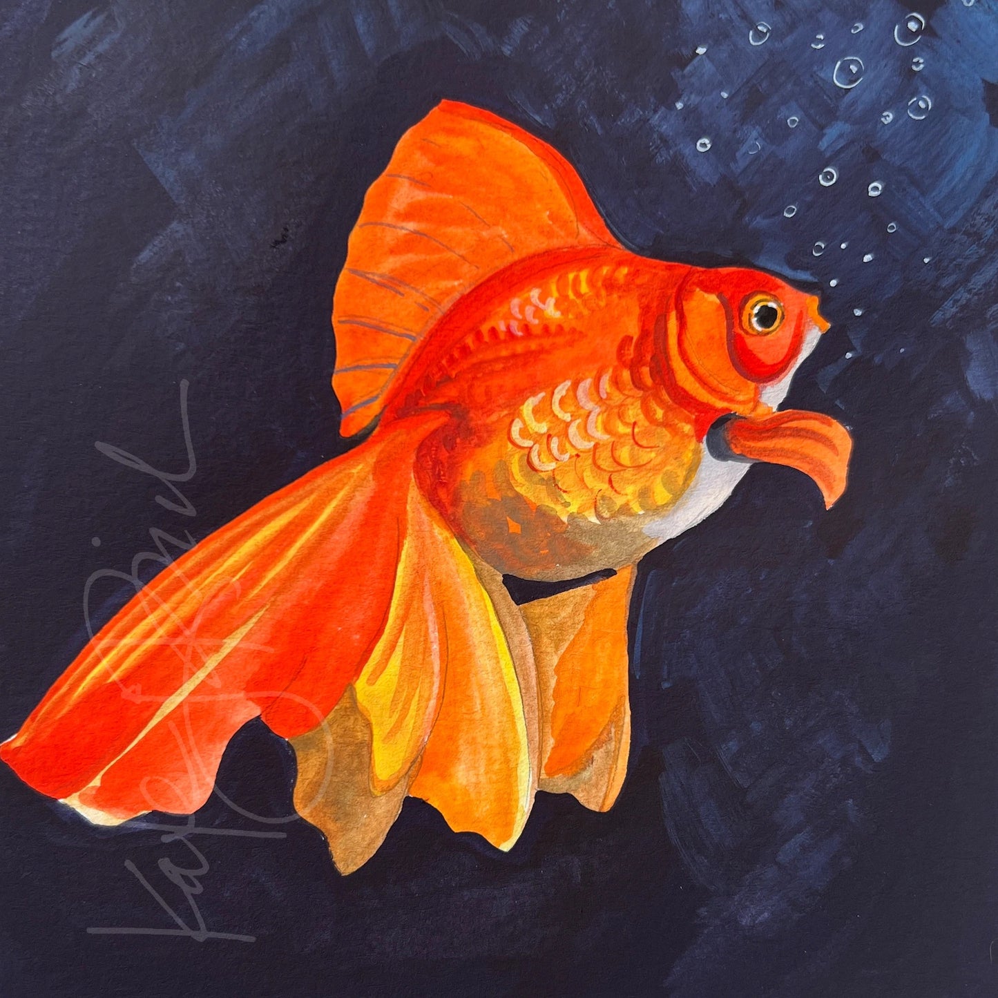 Goldfish Original Painting
