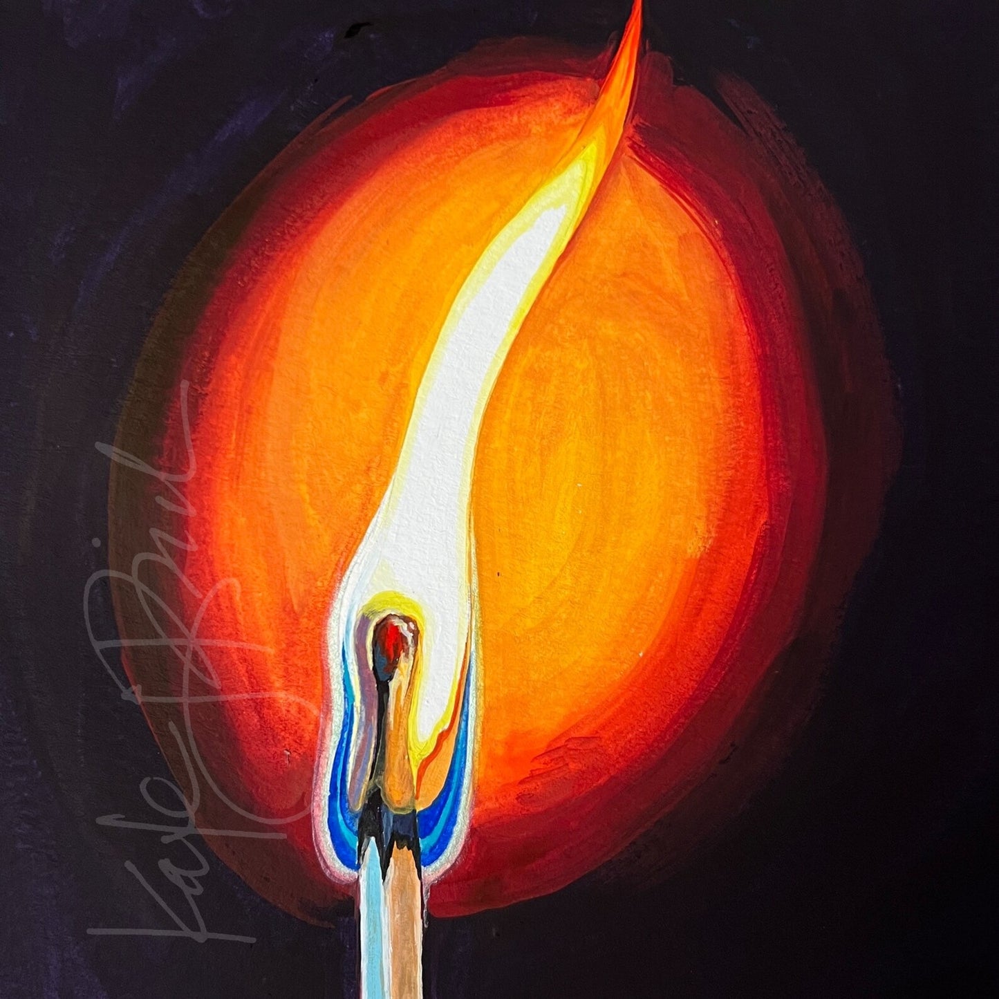 Match Glow Original Painting