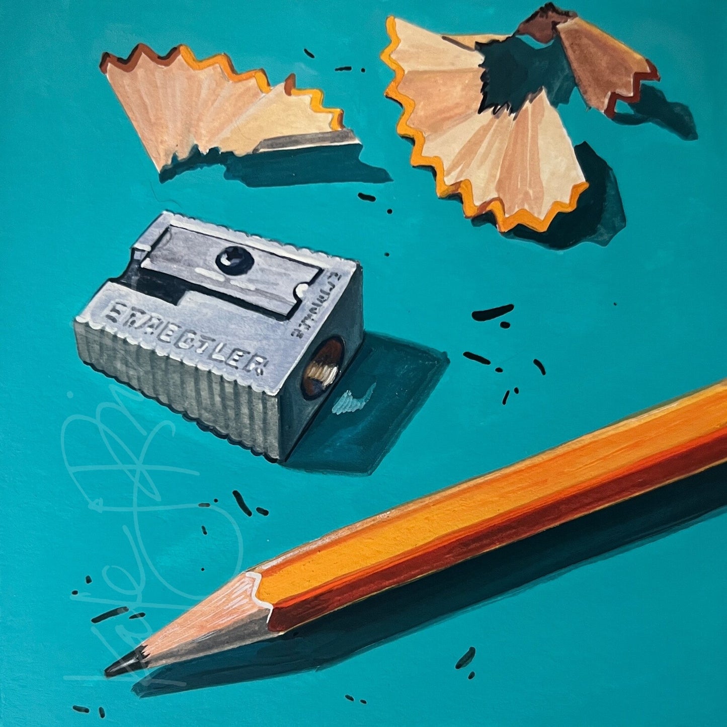 Pencil Sharpener Original Painting