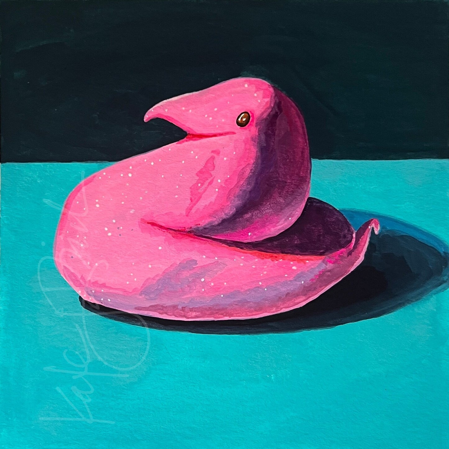 Pink Peep Original Painting