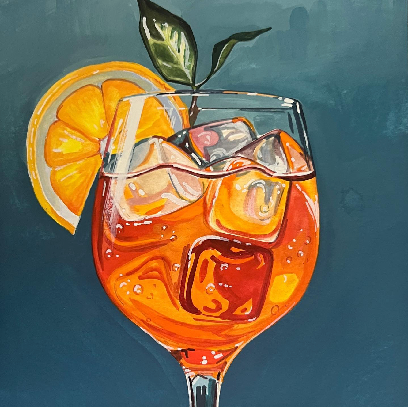 Aperol Spritz Original Painting