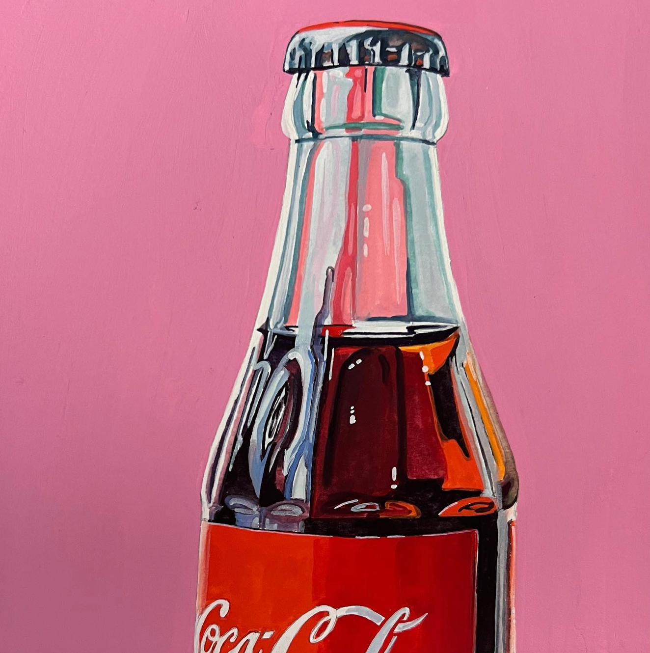 Coke Bottle Original Painting