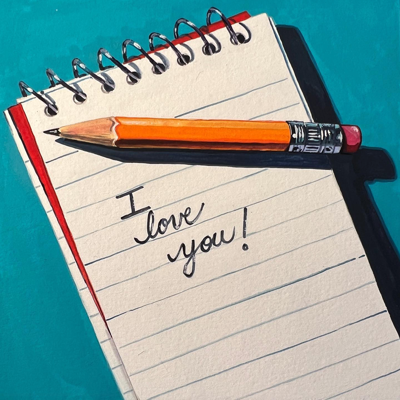 I Love You! Original Painting