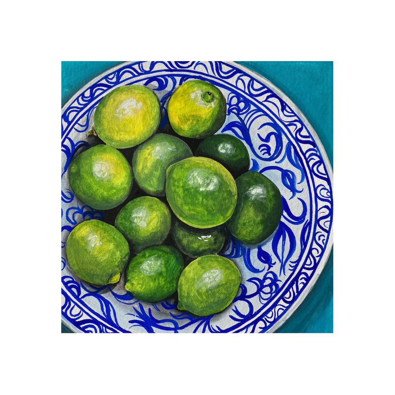 Bowl of Limes Print