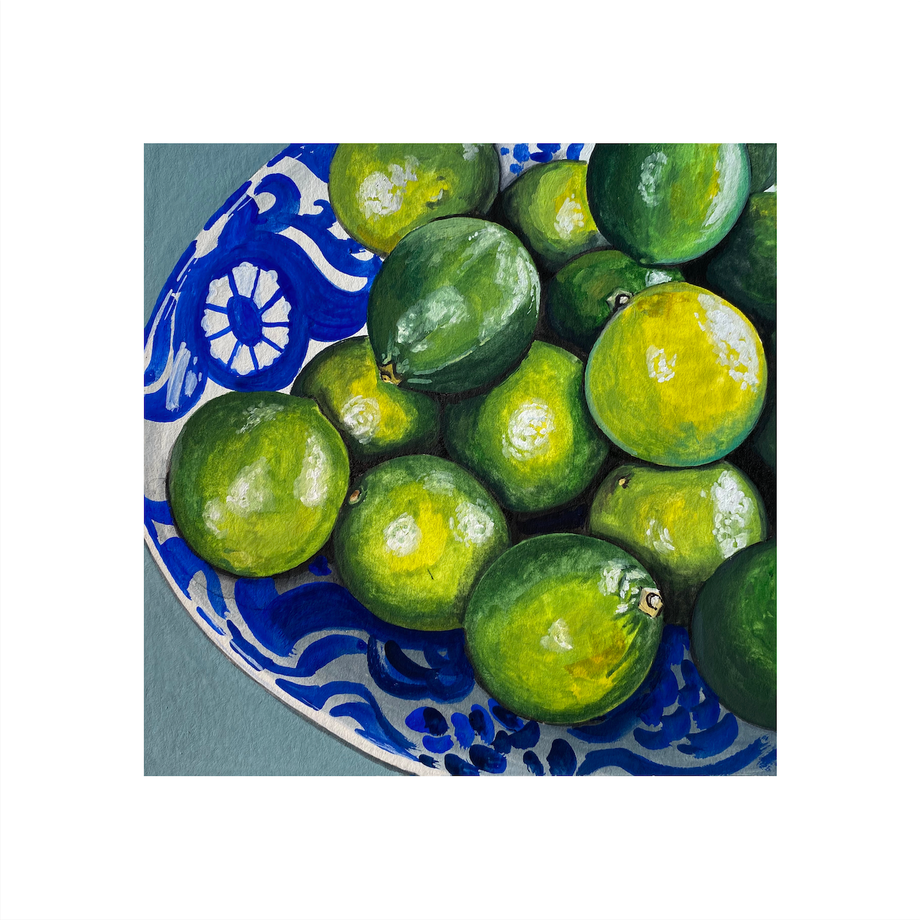 Bowl of Limes Print