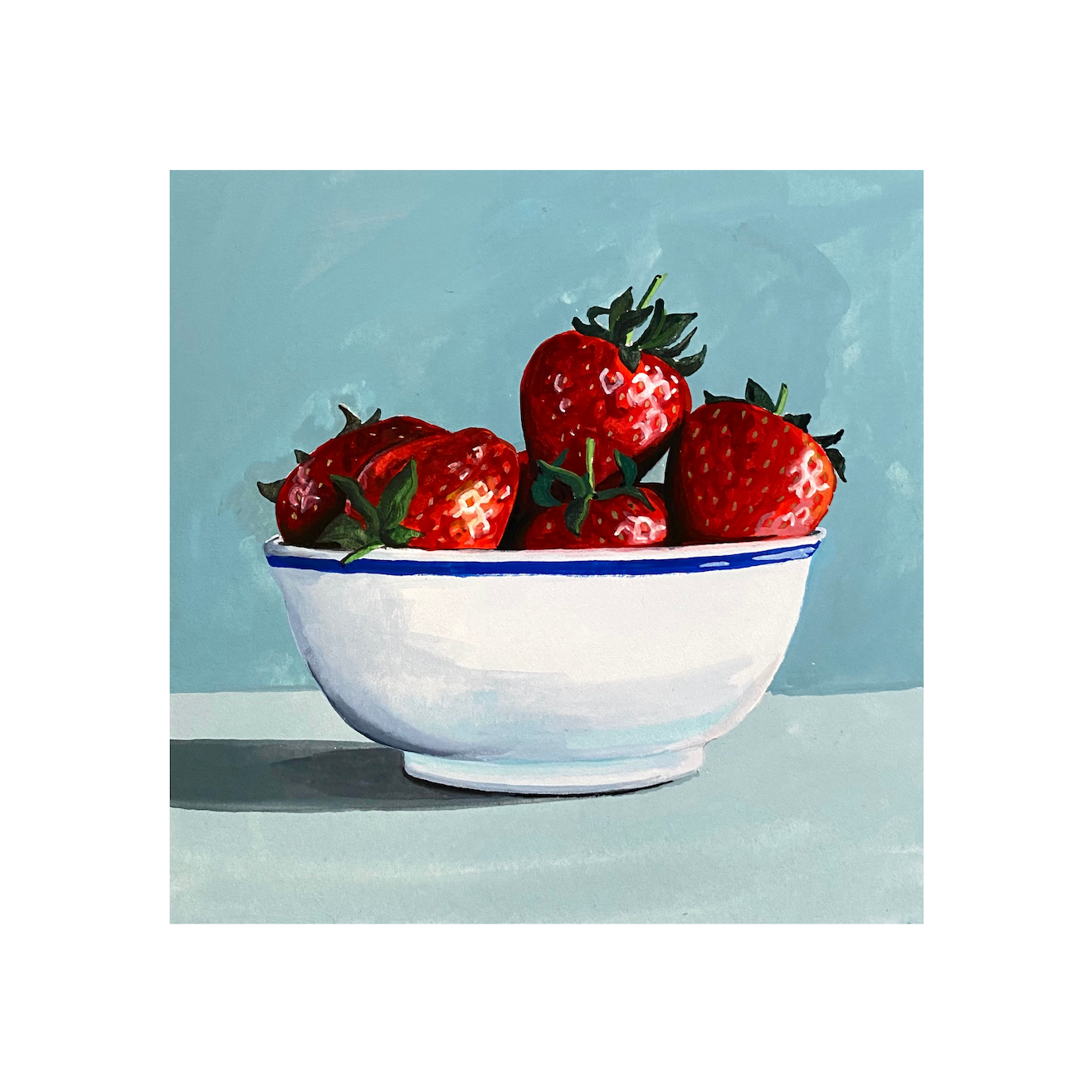 Bowl of Strawberries Print
