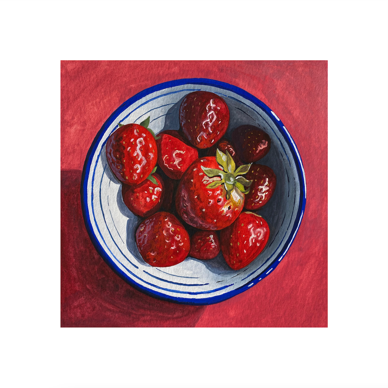 Bowl of Strawberries Print