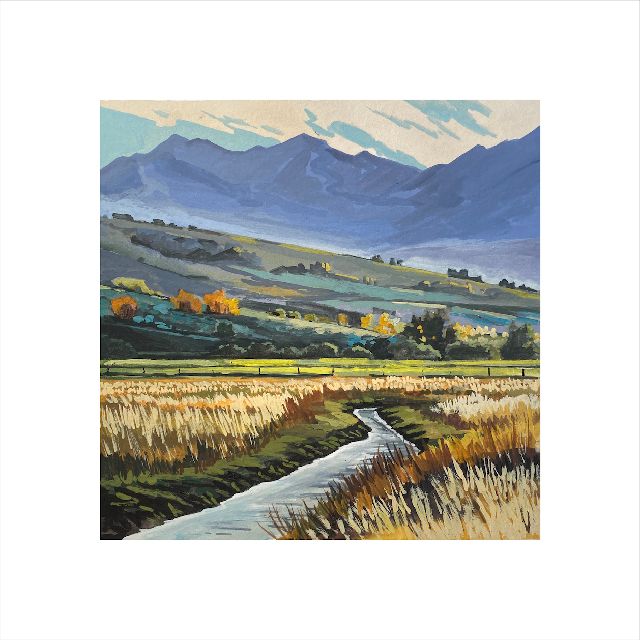 River Landscape Print