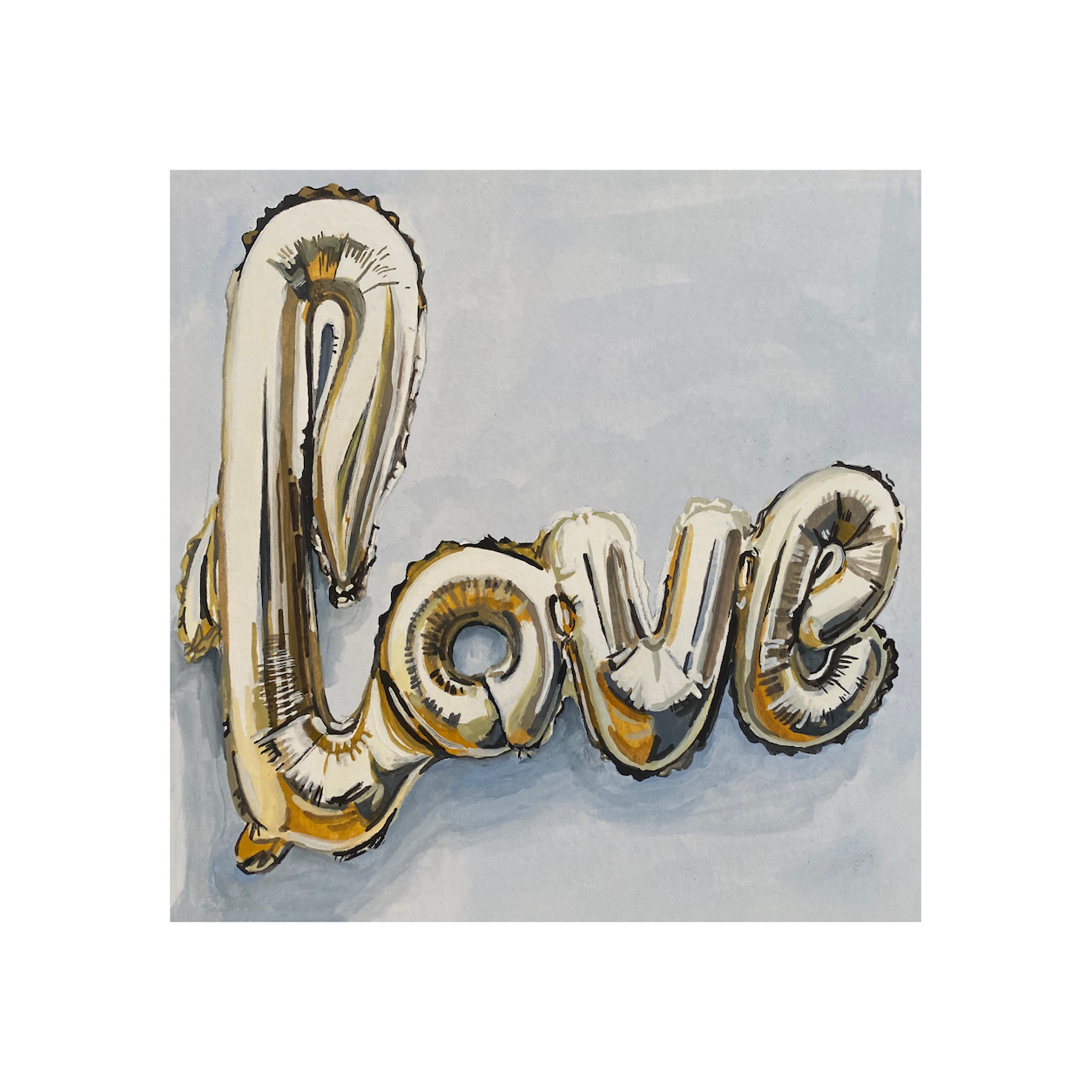 Love Balloon Print
