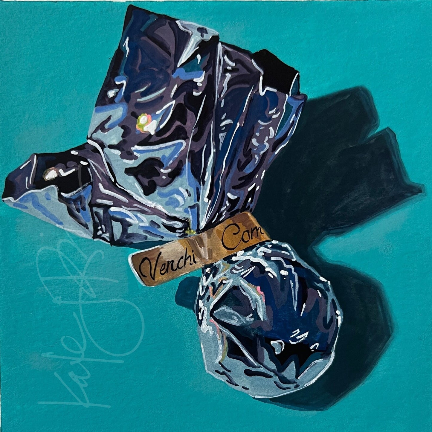 Wrapped Candy Original Painting