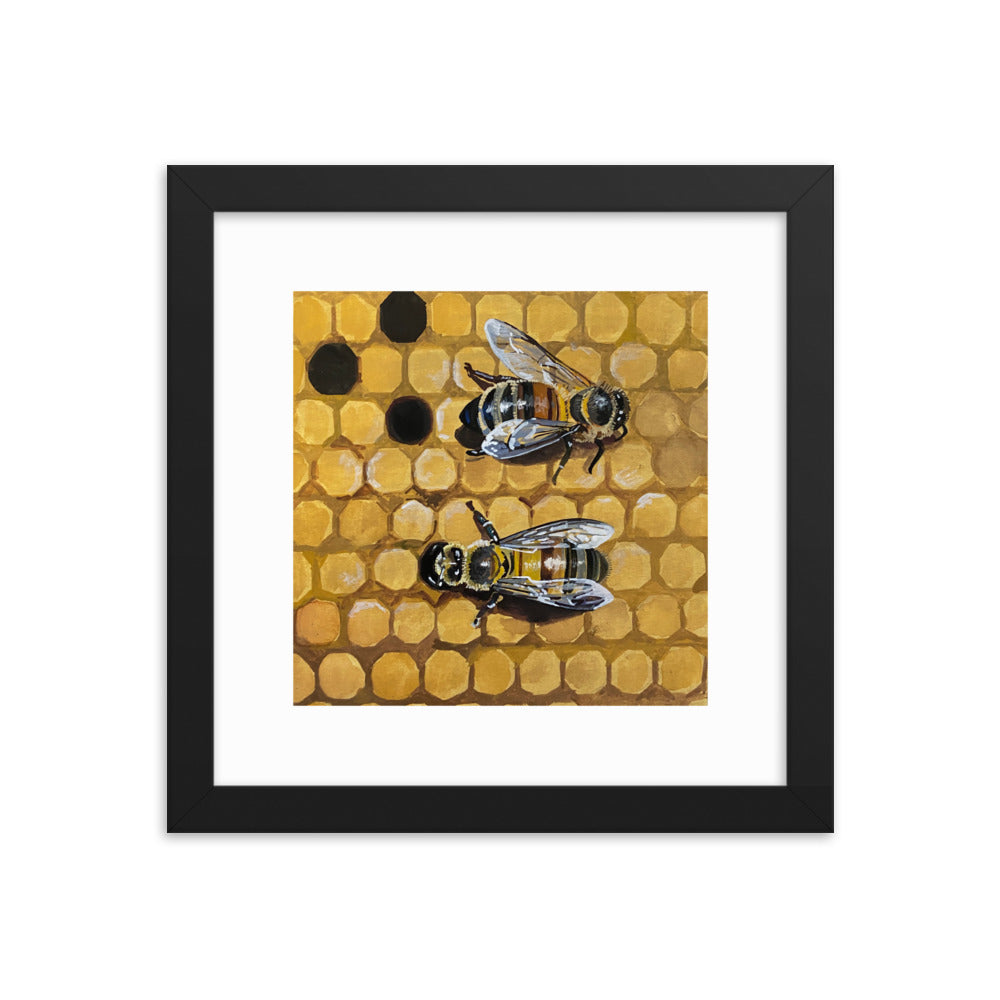 Bees Framed Print