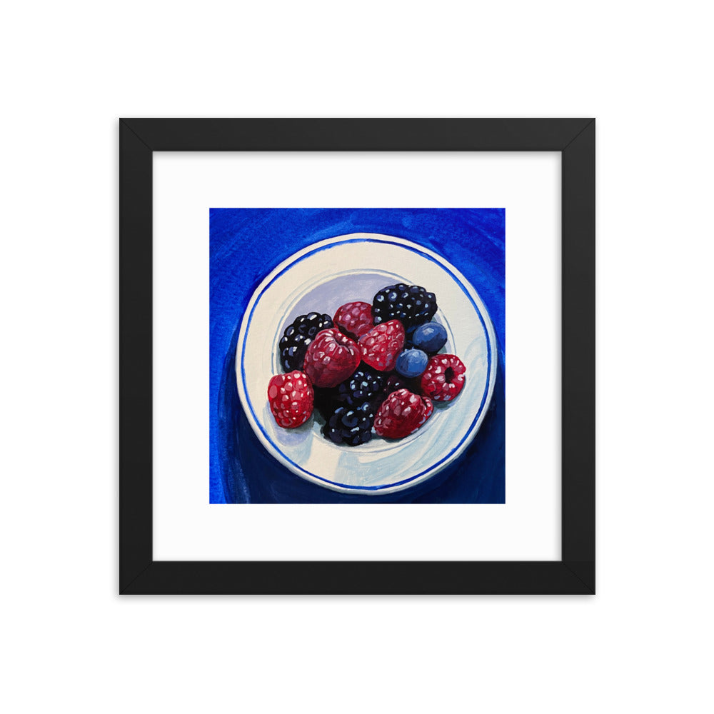 Bowl of Berries Framed Print