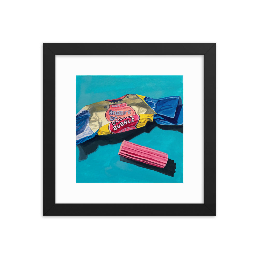 Bubble Gum Framed Print