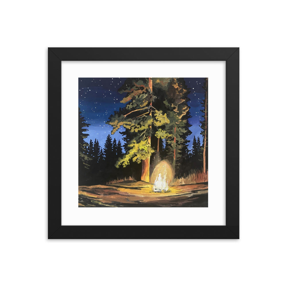 Campfire Framed Print