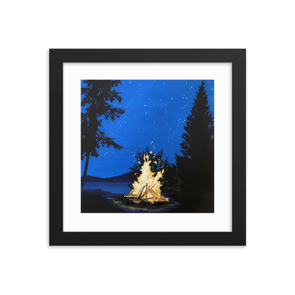 Campfire Framed Print