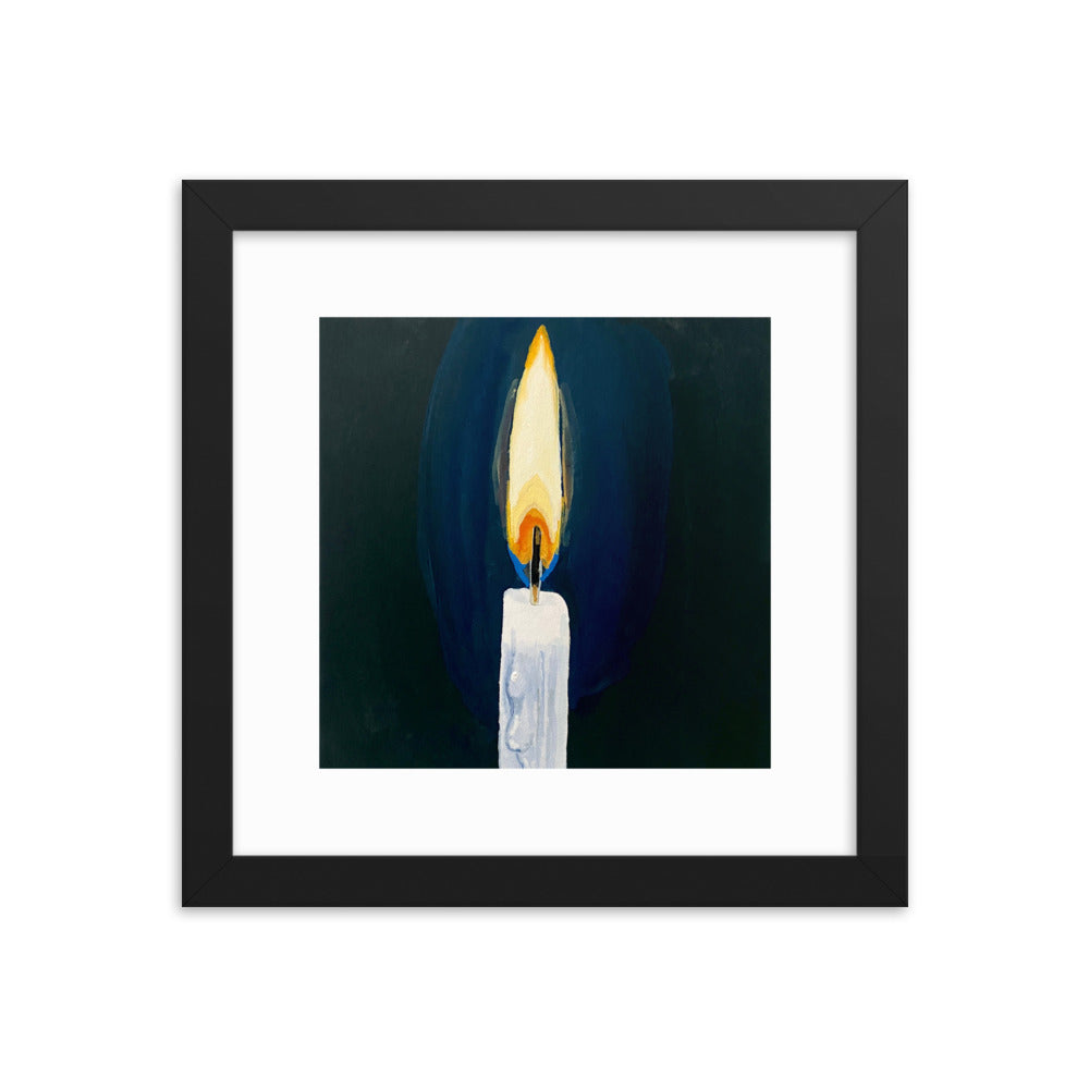 Candle Framed Print