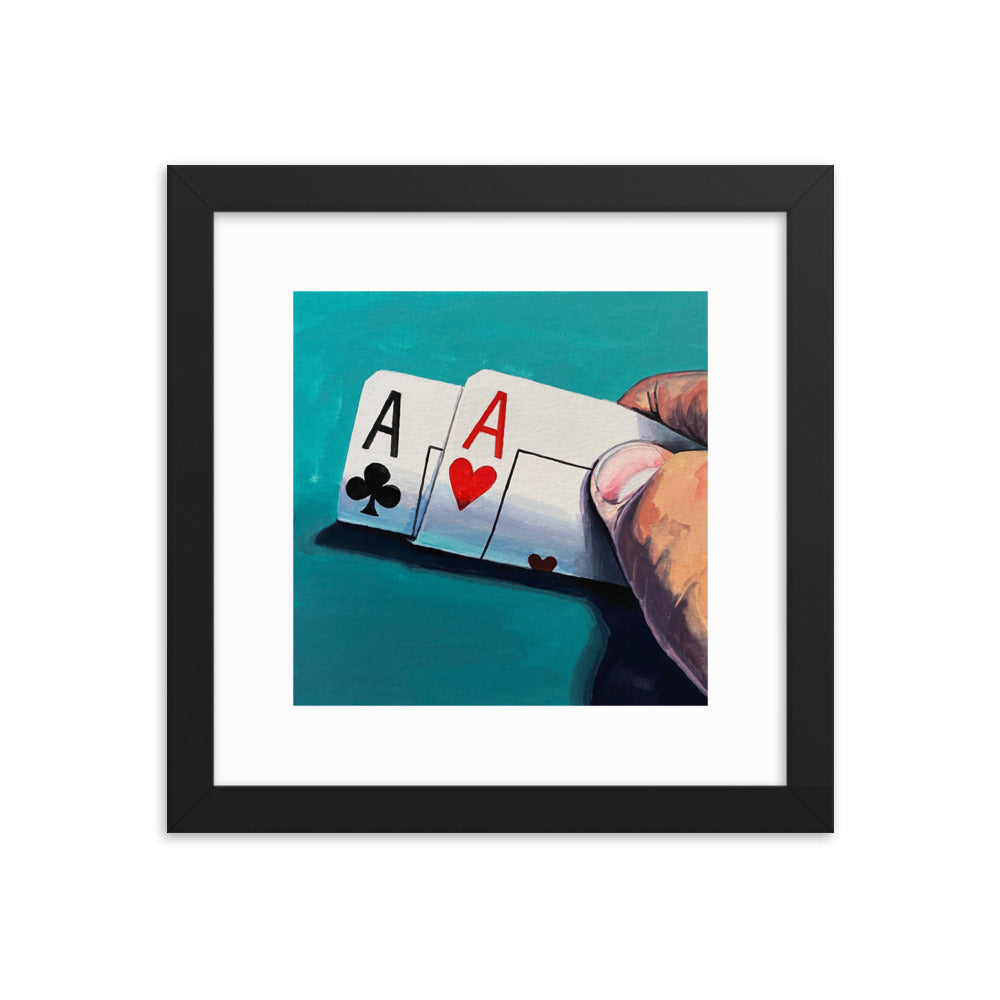 Pair of Aces Framed Print