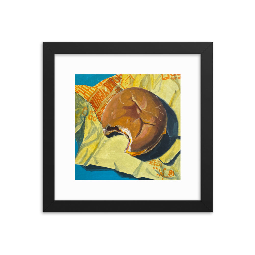 Cheeseburger Framed Print