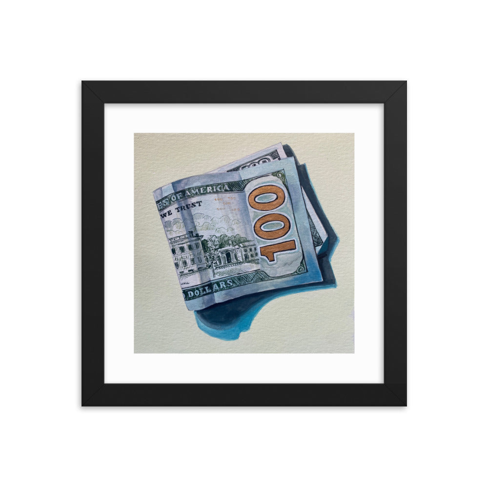 Hundred Dollar Bill Framed Print