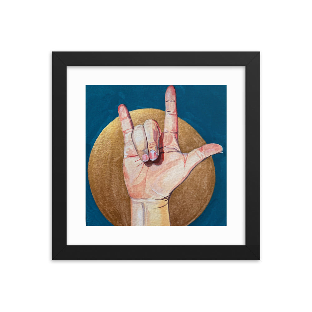 I Love You Framed Print