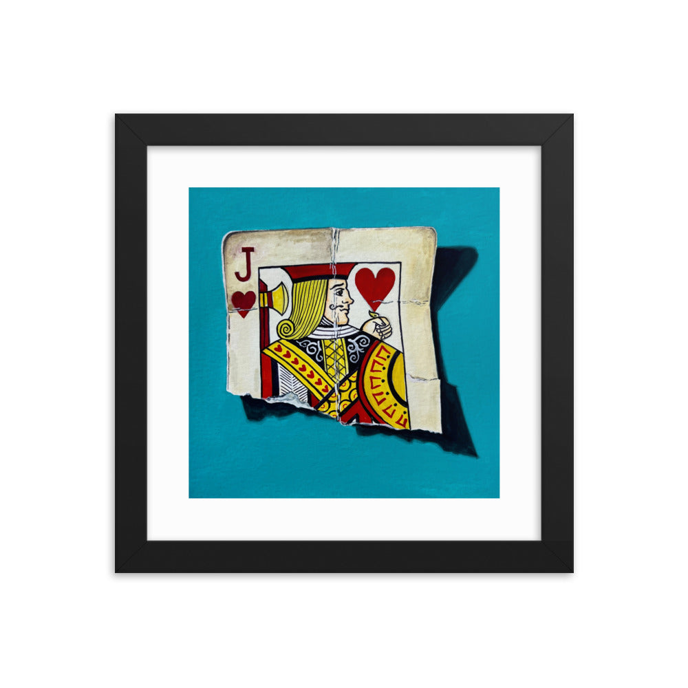 Jack of Hearts Framed Print