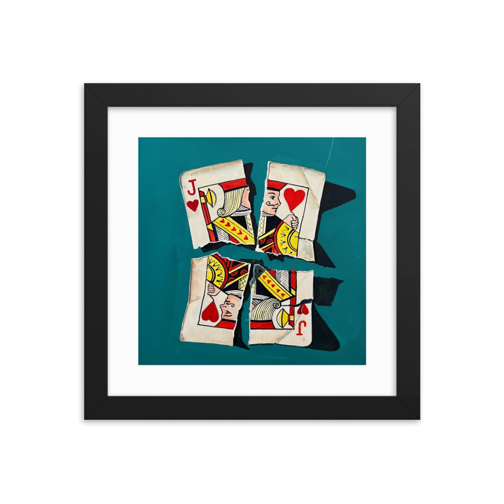 Jack of Hearts Framed Print