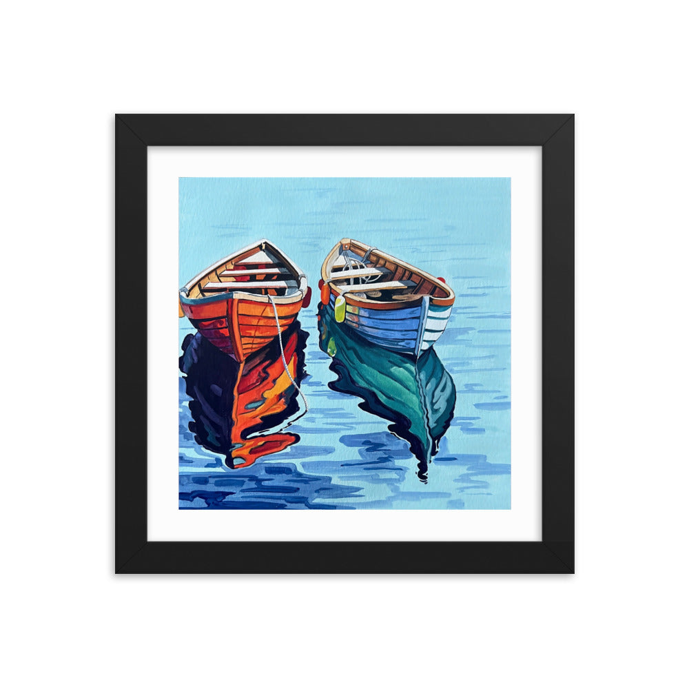 Boats on the Water Framed Print