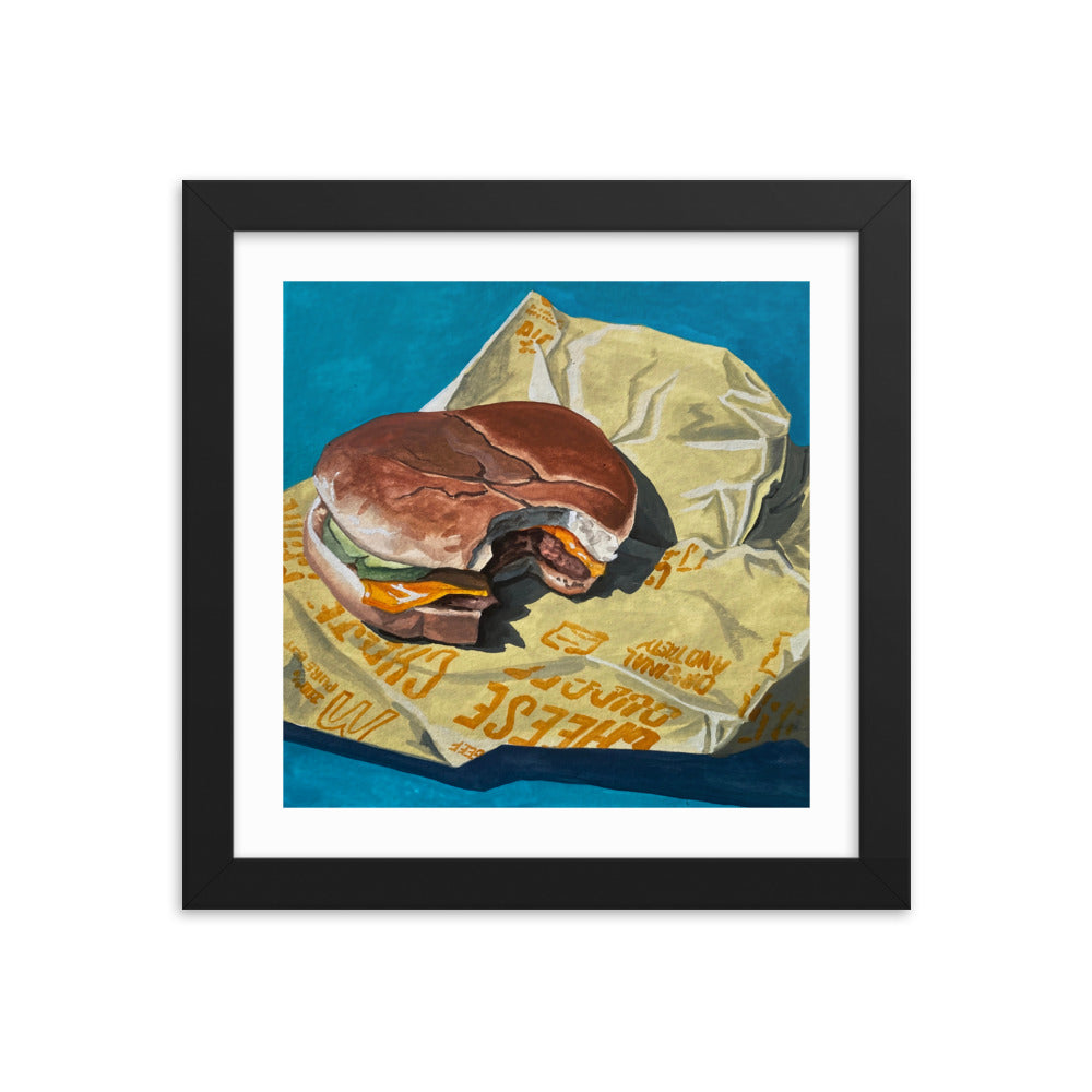 Cheeseburger Framed Print