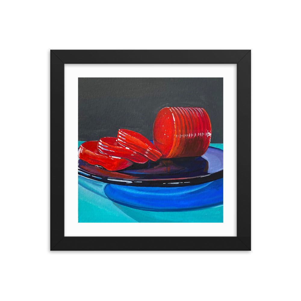 Cranberry Sauce Framed Print