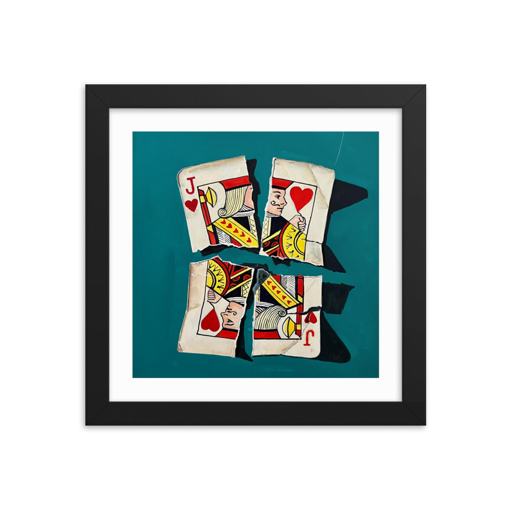 Jack of Hearts Framed Print