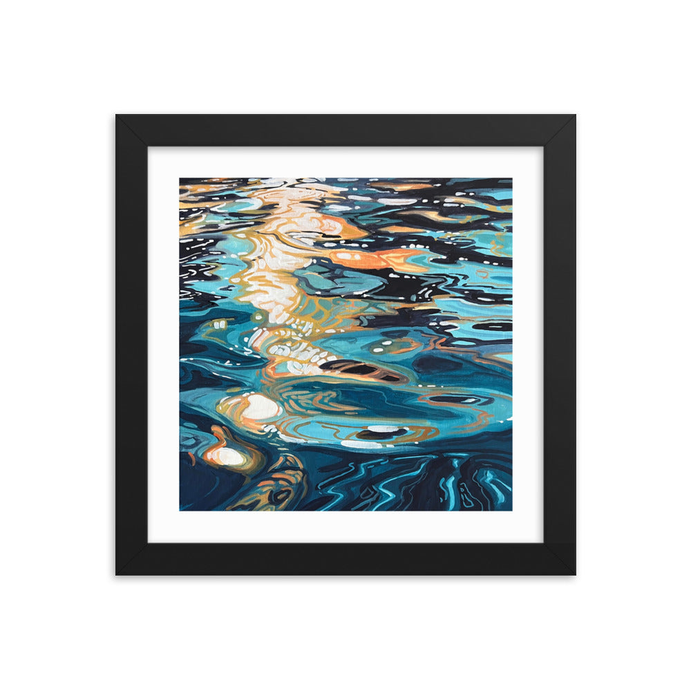 Ocean Reflections Framed Print