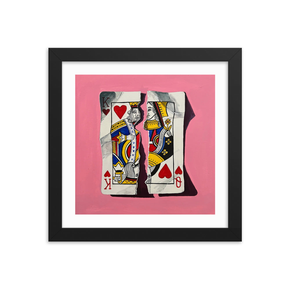 Pair of Hearts Framed Print