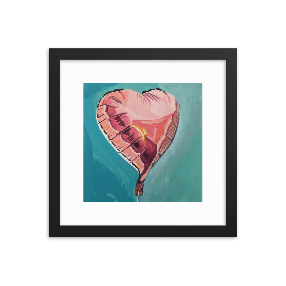 Heart Balloon Framed Print