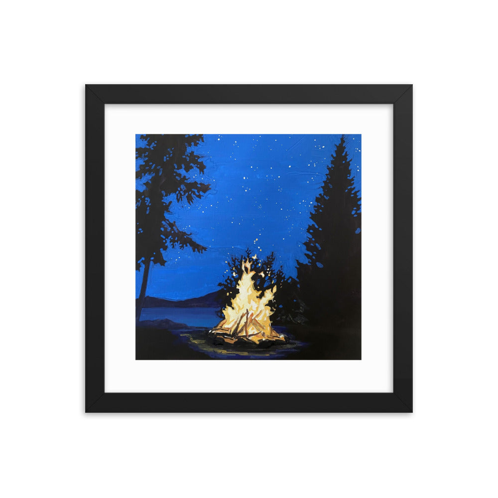 Campfire Framed Print