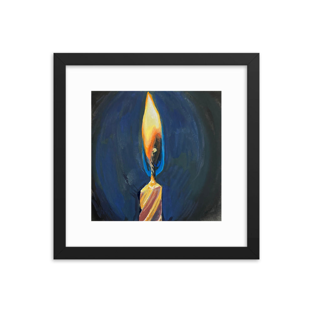 Candle Framed Print