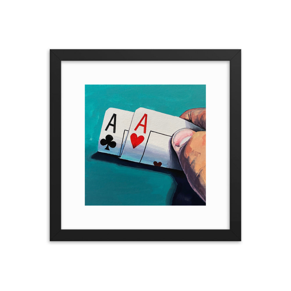 Pair of Aces Framed Print