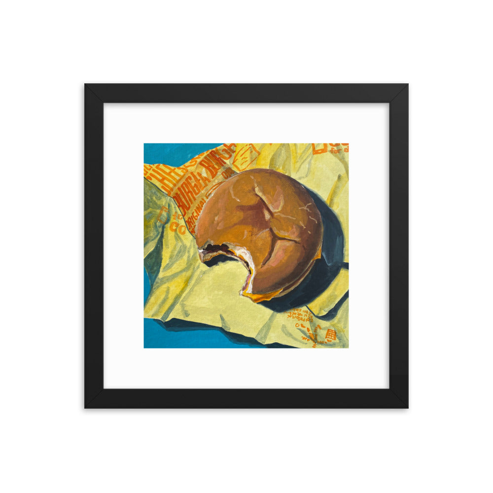 Cheeseburger Framed Print