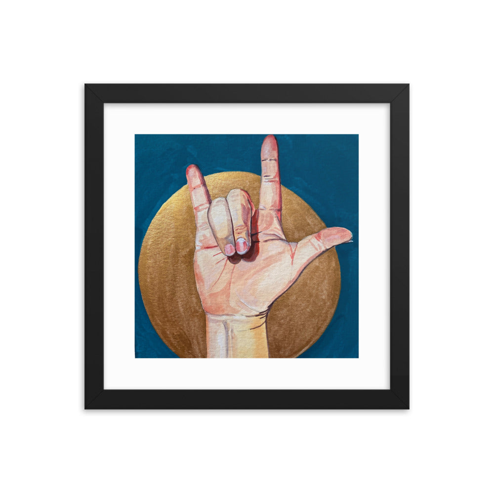 I Love You Framed Print