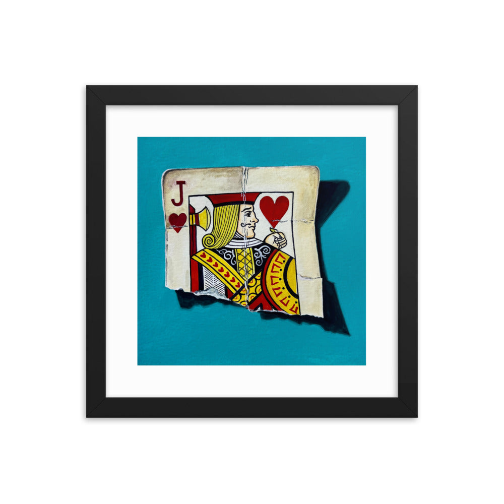 Jack of Hearts Framed Print