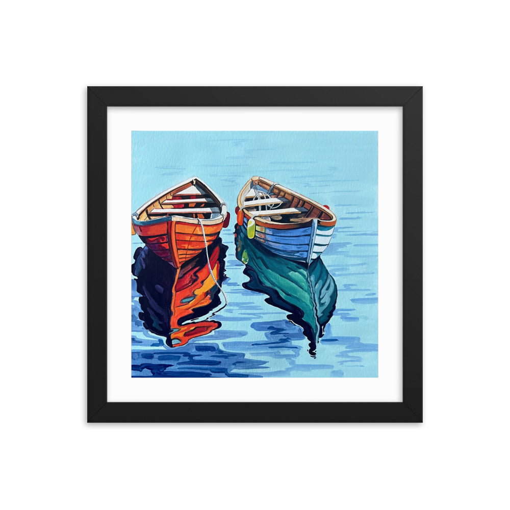 Boats on the Water Framed Print