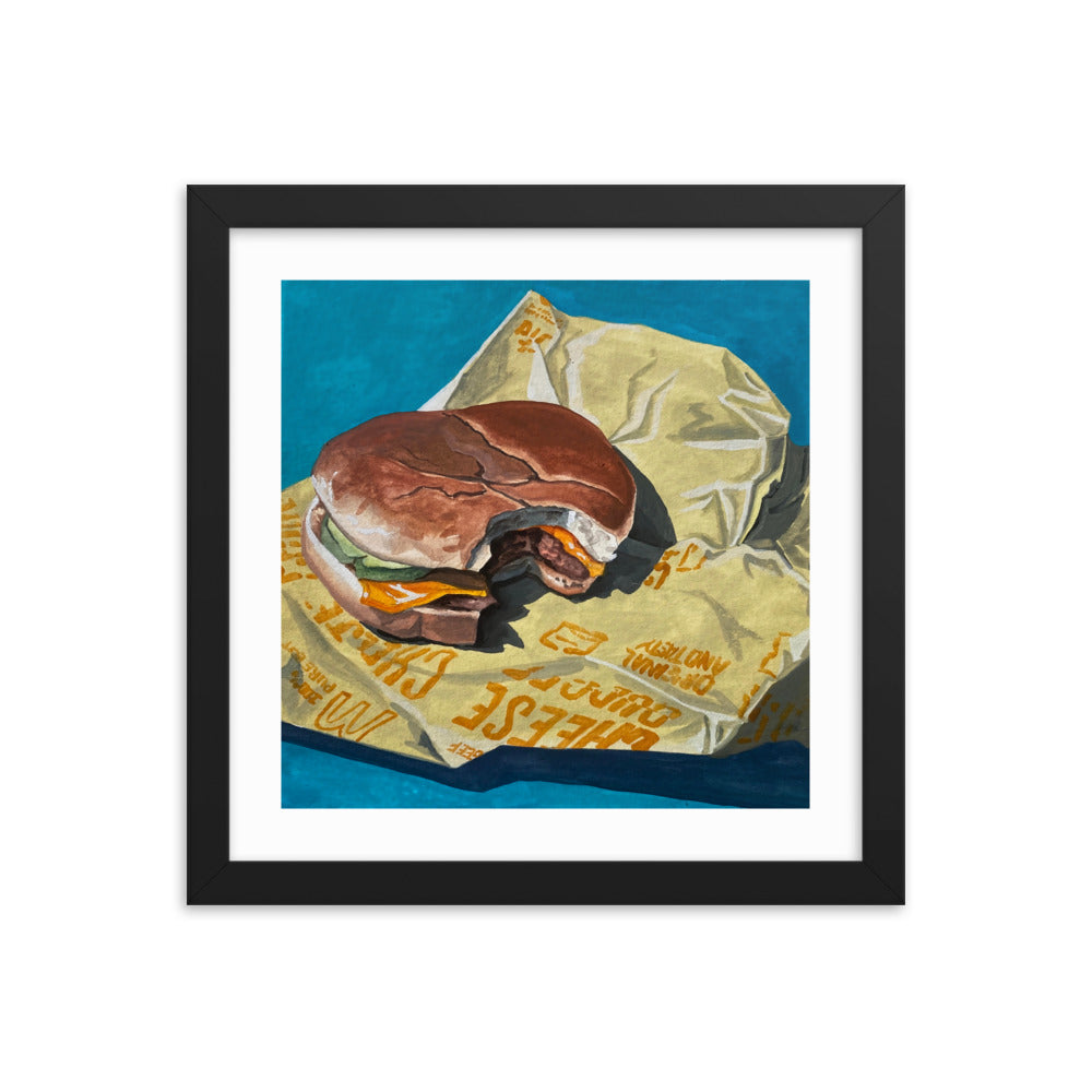 Cheeseburger Framed Print