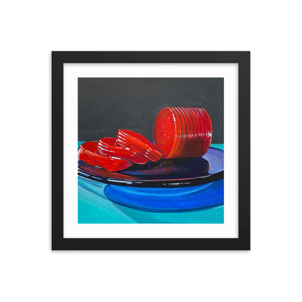 Cranberry Sauce Framed Print