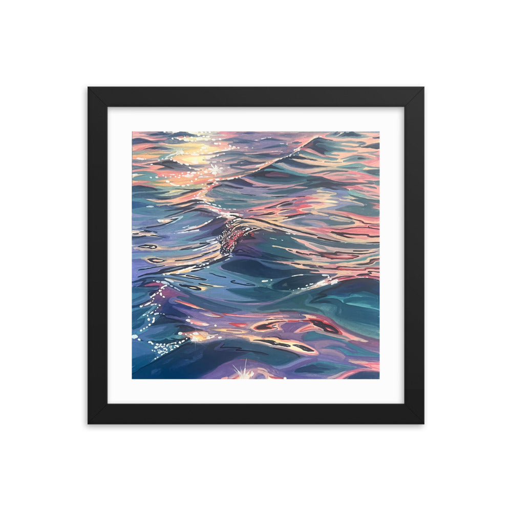 Ocean at Dusk Framed Print