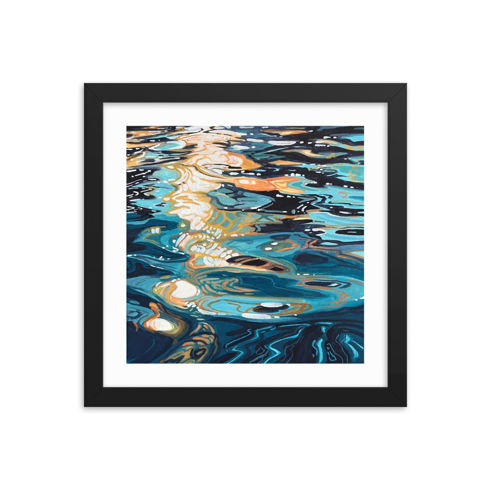 Ocean Reflections Framed Print