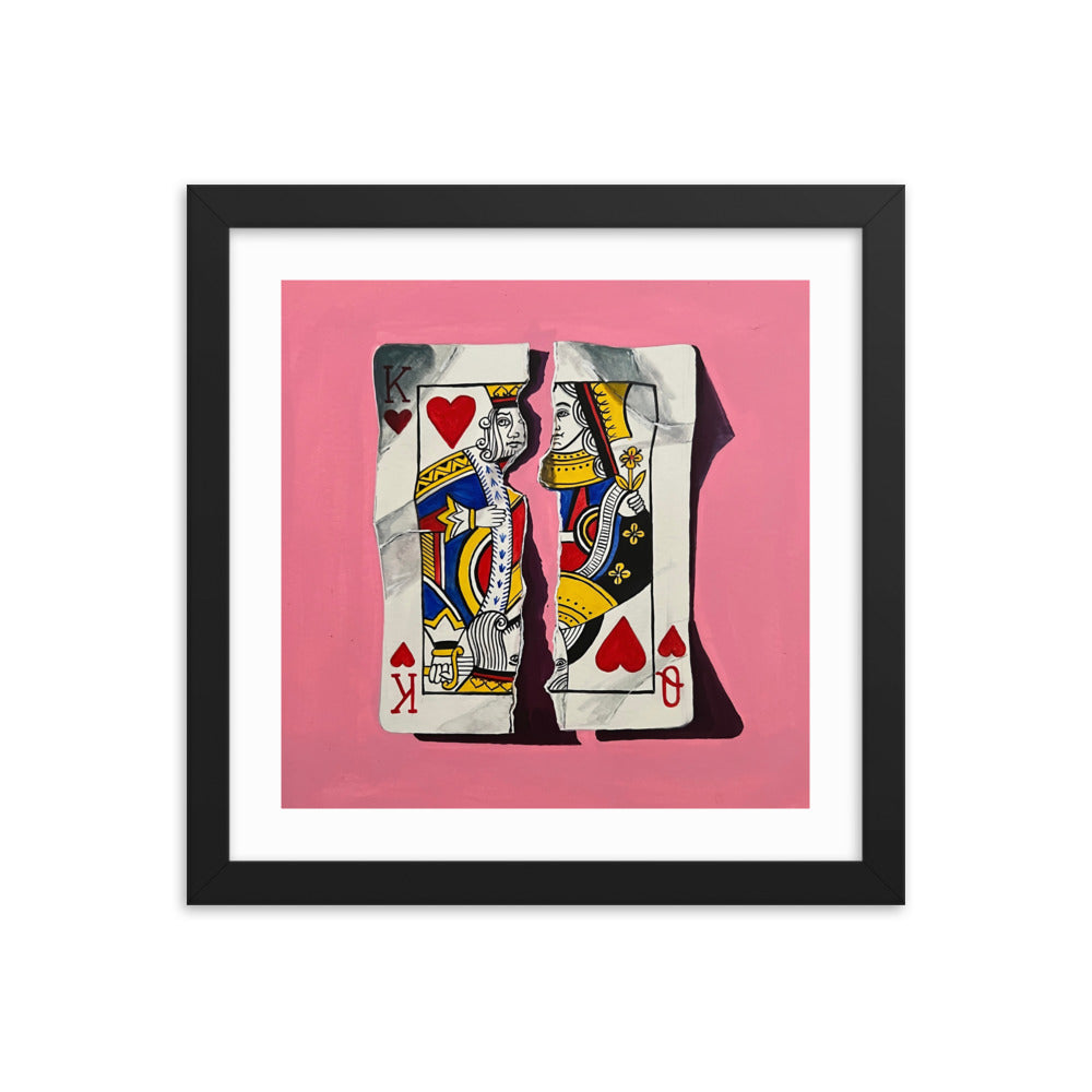 Pair of Hearts Framed Print