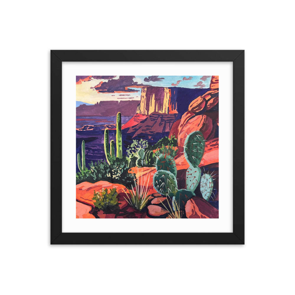 Red Rock Landscape Framed Print